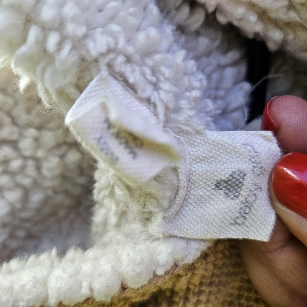 GAP Kids Sherpa-Lined Jacket - Cream and Tan